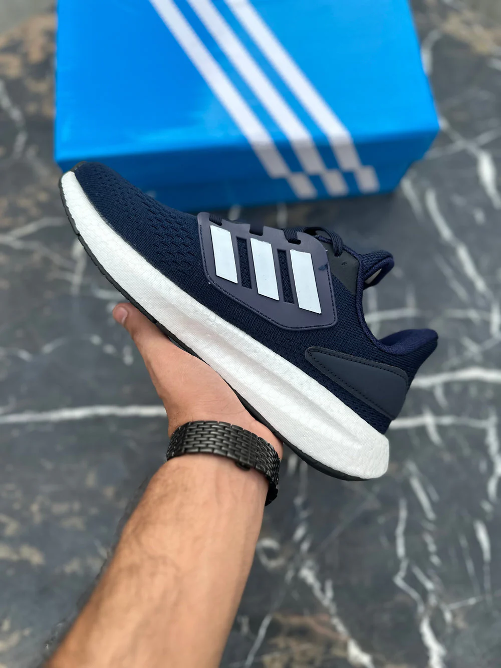 Adidas EQ21 Run Sneakers In Blur And White - Image 2
