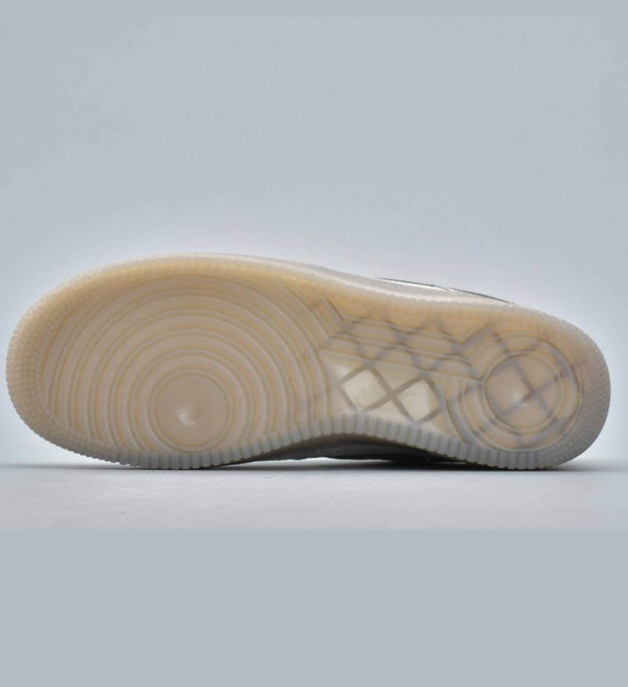 Nike Air Force 1 X Reigning Champ Low Sneakers In Neutral Grey/Dark Grey - Image 5