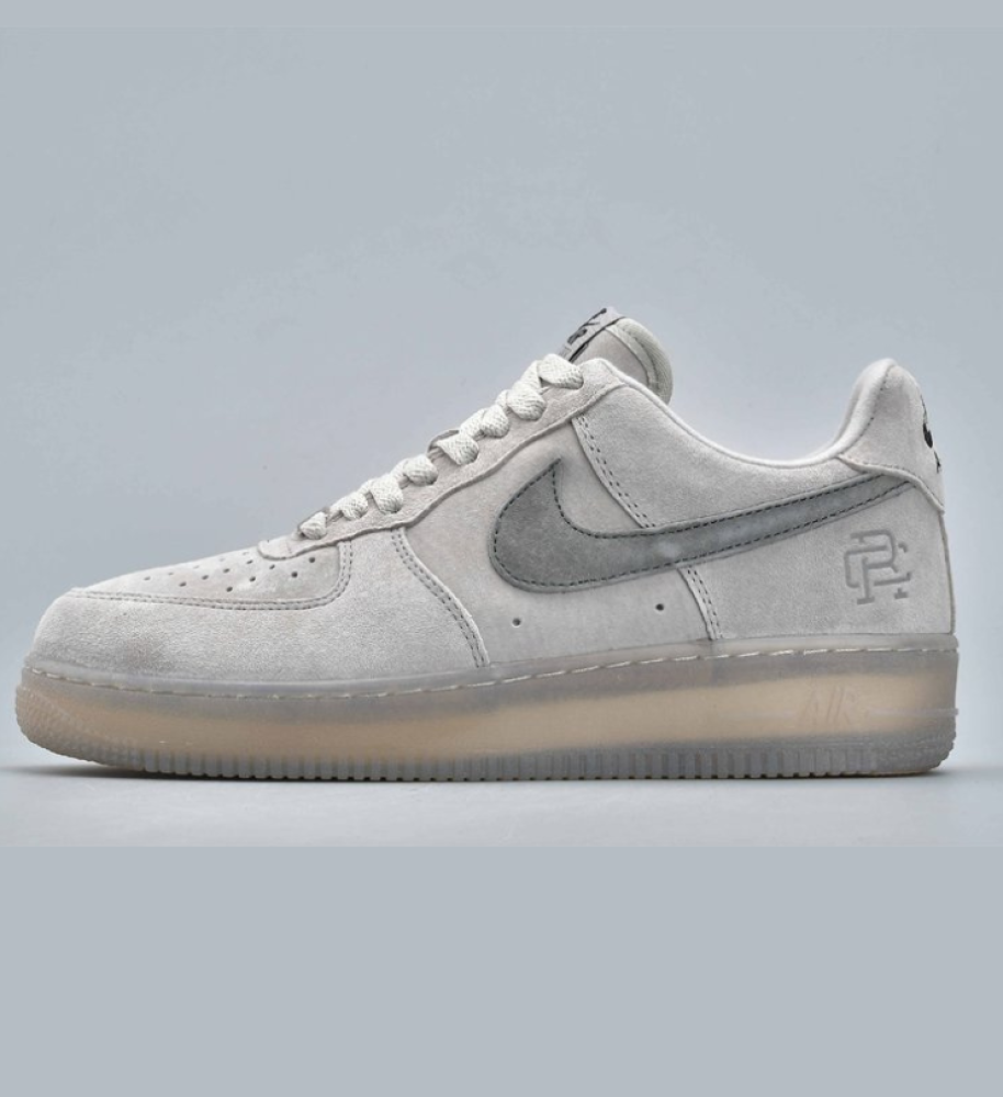 Nike Air Force 1 X Reigning Champ Low Sneakers In Neutral Grey/Dark Grey