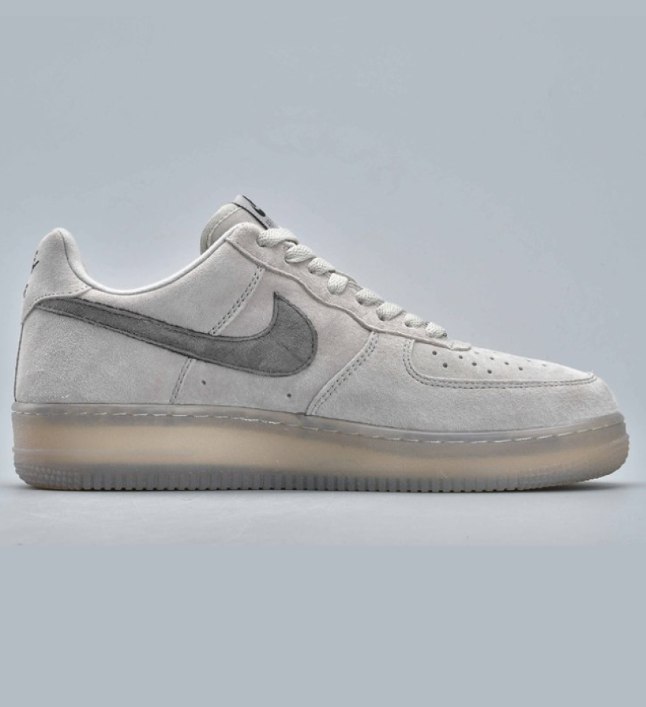 Nike Air Force 1 X Reigning Champ Low Sneakers In Neutral Grey/Dark Grey - Image 2