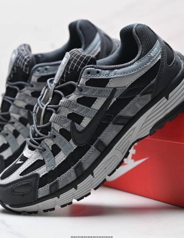 Nike P-6000 Sneakers In Anthracite, Black, And Smoke Grey
