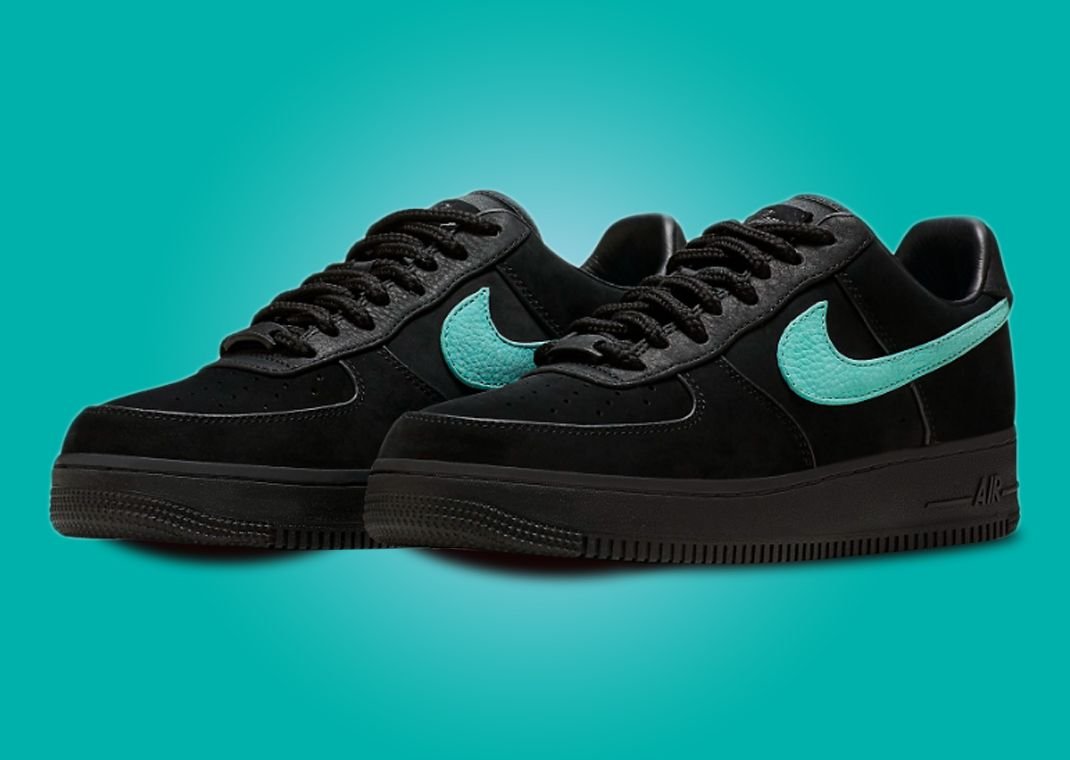 Nike Air Force 1 X Tiffany and Co. In Black And Blue - Image 2