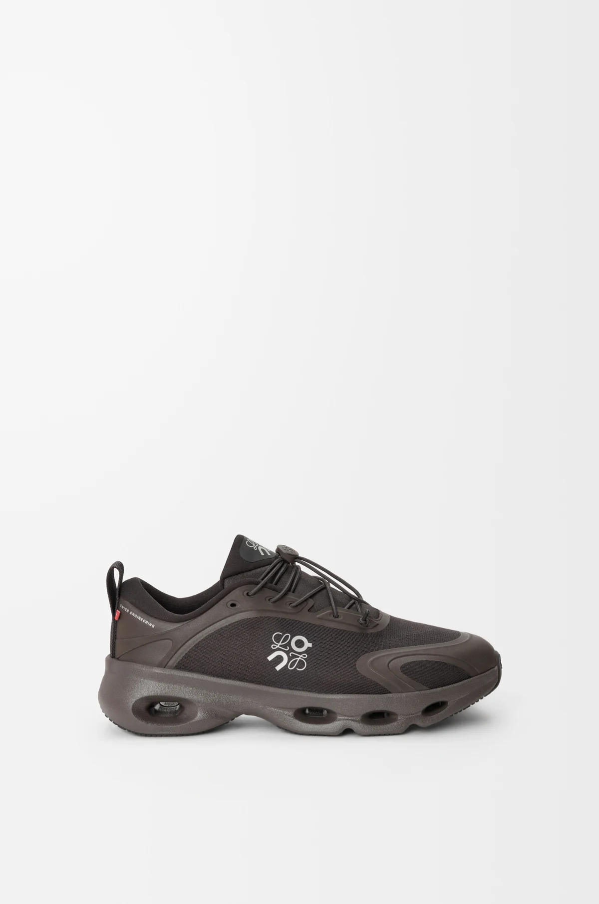 Loewe x On Cloudsolo Sneakers In Dark Brown And Black - Image 2