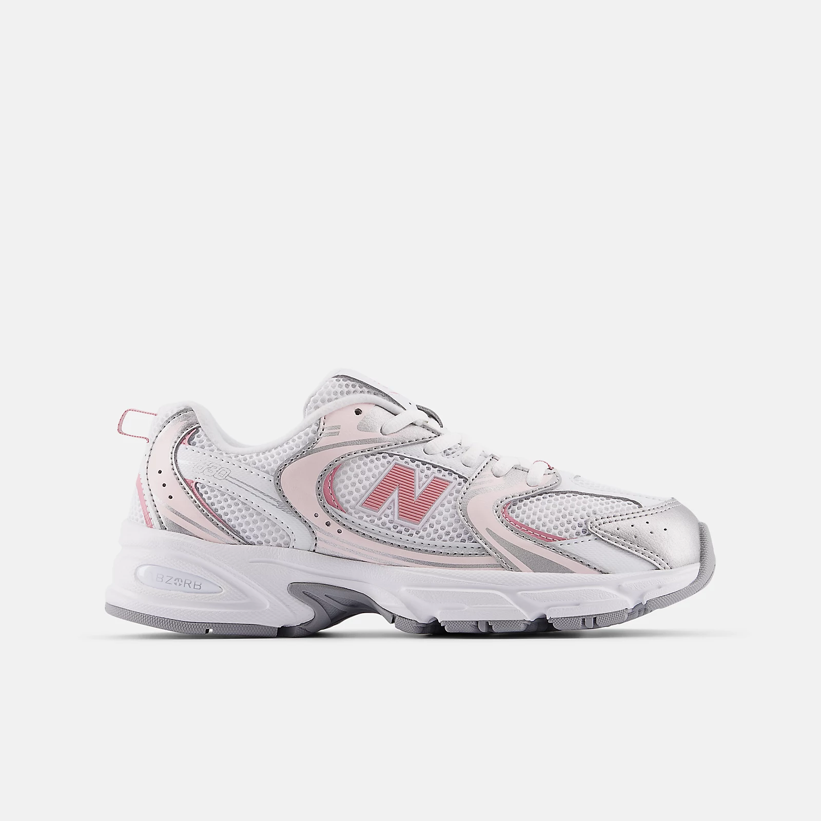 New Balance 530 In Silver And Pink - Image 3