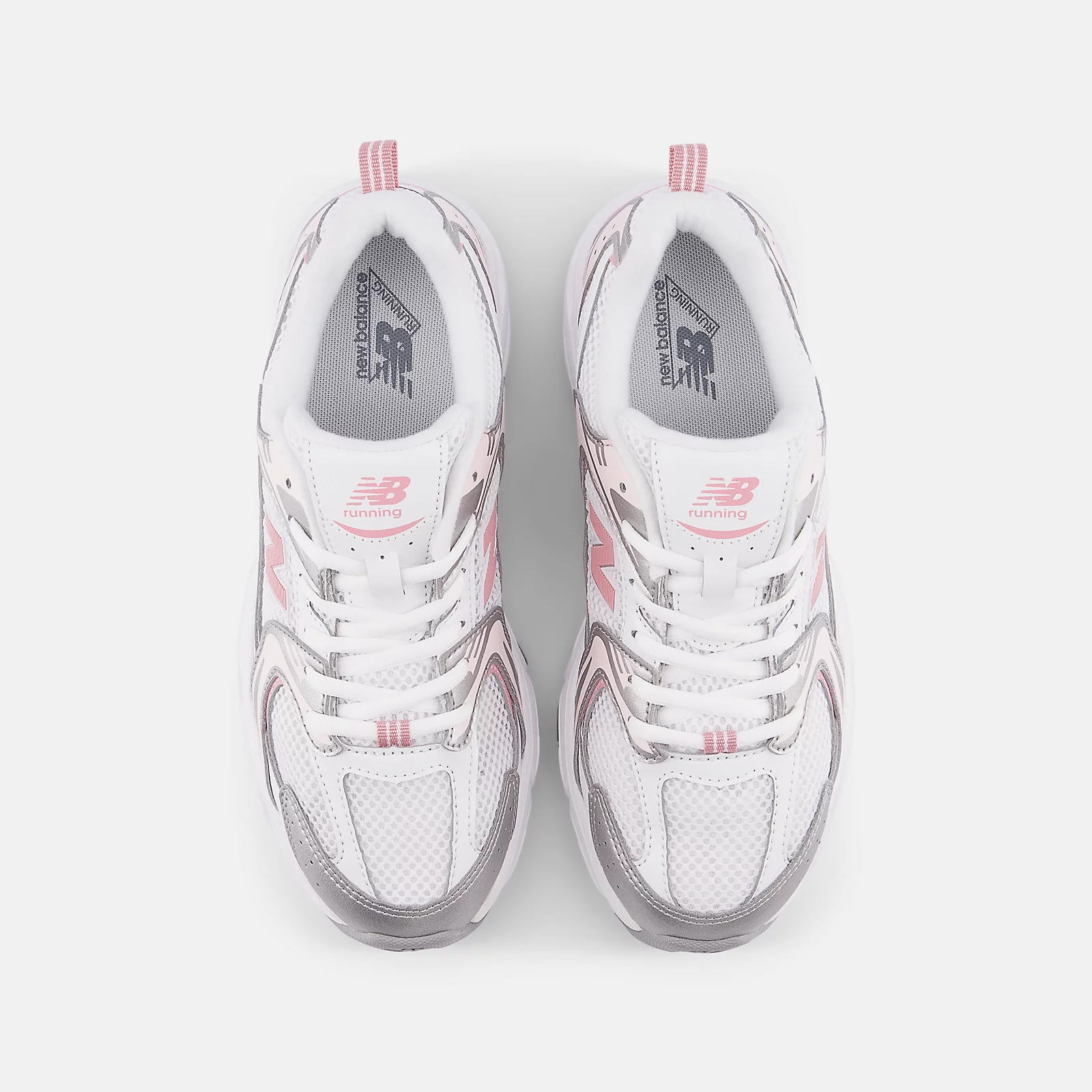 New Balance 530 In Silver And Pink - Image 4