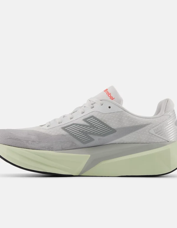 New Balance FuelCell Rebel V5 In Raincloud Sneakers With Mineral And White